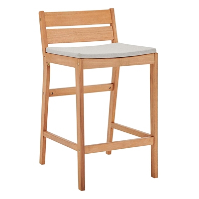 Modway Riverlake Outdoor Weather Resistant Counter Stool, , large