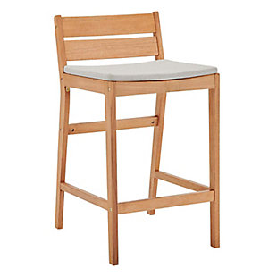 Modway Riverlake Outdoor Weather Resistant Counter Stool, , large