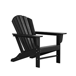 Westin Outdoor Elger Adirondack Chair, Black, large