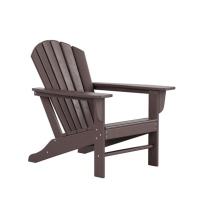 Westin Outdoor Elger Adirondack Chair, Brown, large
