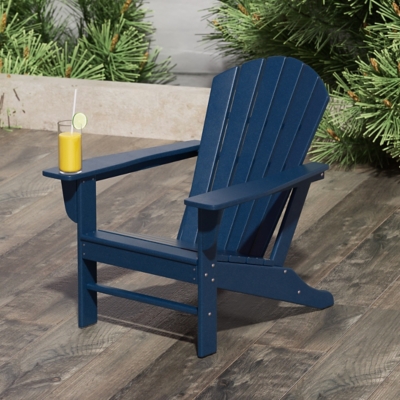 Westin Outdoor Elger Adirondack Chair, Navy Blue, large