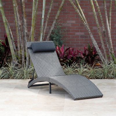 P600007699 Amazonia Outdoor Chaise Lounge with Head Cushion,  sku P600007699