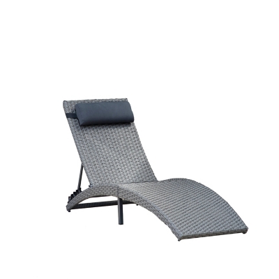 Amazonia Patio Lounger, Gray, large