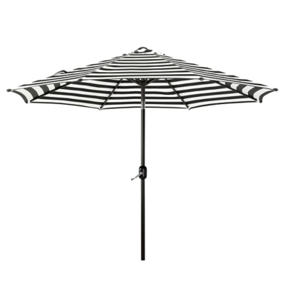 Westin Outdoor 9' Patio Umbrella With Tilt and Crank Lift, Black, large