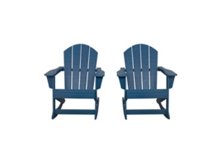 Venice Outdoor Adirondack Rocking Chairs (Set of 2)