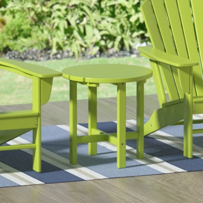 Seaside Outdoor Side Table, Lime, large