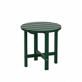 Seaside Outdoor Side Table, Dark Green, large