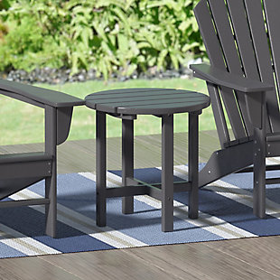 Seaside Outdoor Side Table, Gray, rollover