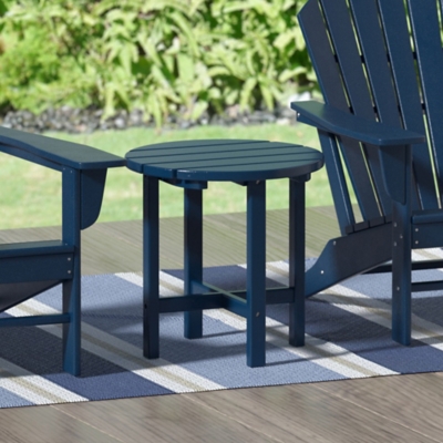 Seaside Outdoor Side Table, Navy Blue, large