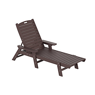 Create peace and relaxation with this elegant and durable chaise lounge. This chaise lounge is made durable all-weather fade resistant HDPE and designed for longevity and will look great in any outdoor space.  With an adjustable back that lets you recline in multiple positions; you'll be able to find a level of comfort that fits your needs.  This beautiful chaise lounge comes partially assembled with stainless steel hardware, however minimal assembly is still required.The specially formulated design makes the chairs weather, UV, and water-resistant | Adjustable back so you'll be able to find a level of comfort that fits your needs.