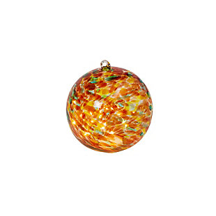 GIL 5.75-in H Battery Operated Amber Handblown Glass Sphere, , large