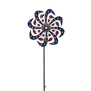 GIL 63-in H Metal Americana Wind Spinner, , large