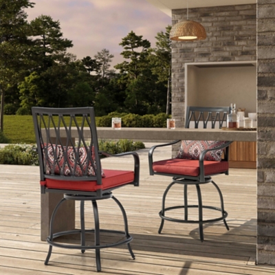 Nuu Garden Outdoor Swivel Bar Stool (Set of 2), , rollover