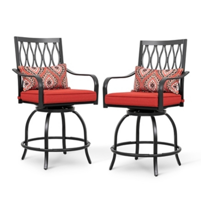 Nuu Garden Outdoor Swivel Bar Stool (Set of 2), , large