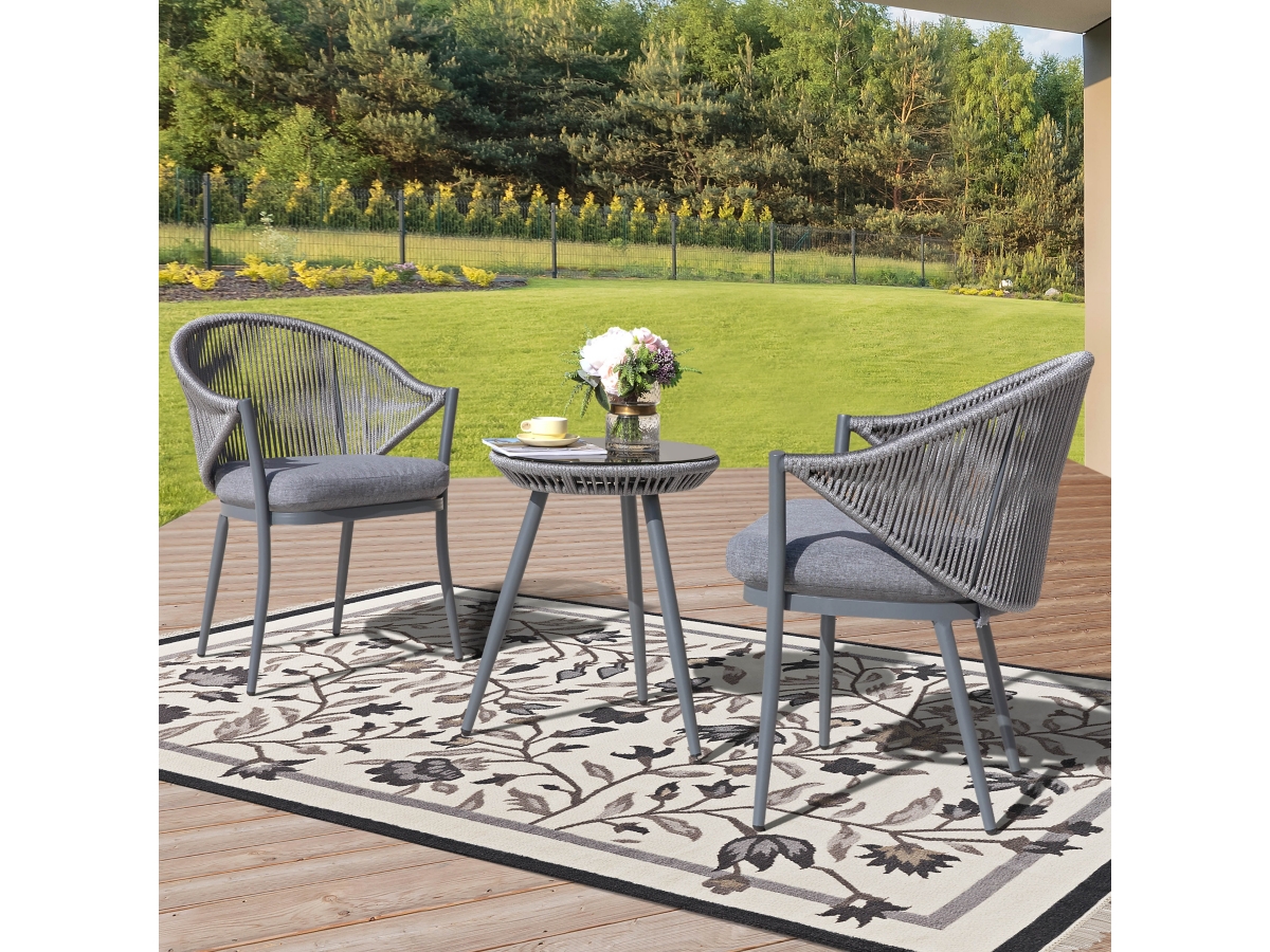 Nuu Garden 3-Piece Outdoor Bistro Set | Ashley Nuu Garden 3-Piece Outdoor Bistro Set | Ashley