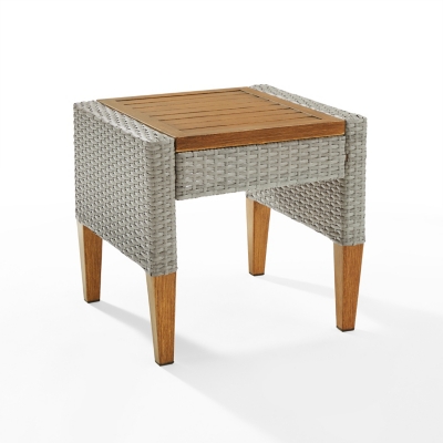 Capella Outdoor Side Table, Gray, large