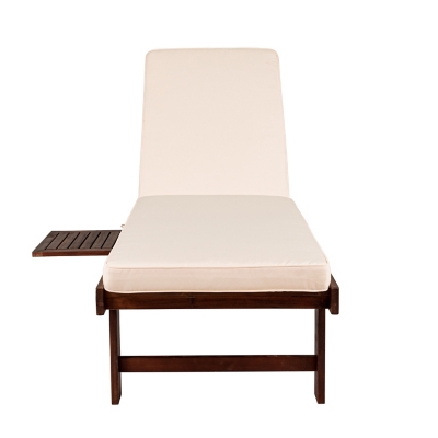 P600009223 JONATHAN Y Seabrook Outdoor Acacia Lounger with Cu sku P600009223