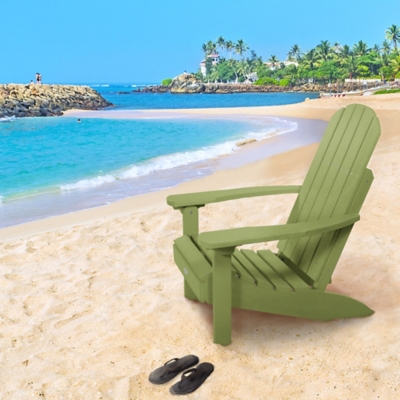 Bahia Verde Outdoors Cape Classic Adirondack Chair, Palm Green