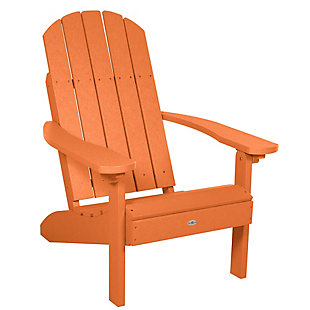 Bahia Verde Outdoors Cape Classic Adirondack Chair, Citrus Orange, large