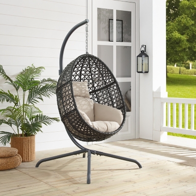 P6000093CN Calliope Outdoor Hanging Egg Chair, Sand sku P6000093CN