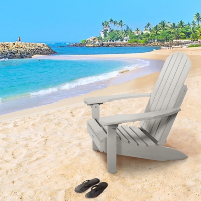 Bahia Verde Outdoors Cape Classic Adirondack Chair, Cove Gray