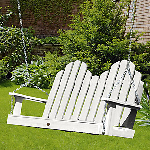 Highwood USA Classic Westport 4-Foot Porch Swing, White, rollover
