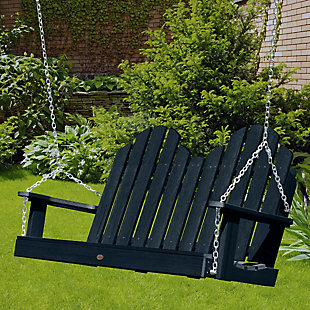 Highwood USA Classic Westport 4-Foot Porch Swing, Federal Blue, rollover