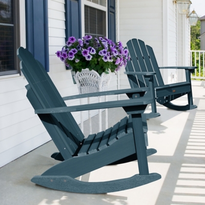 Highwood USA Classic Westport Adirondack Rocking Chair, Nantucket Blue