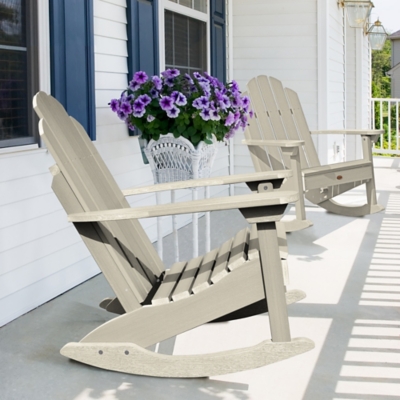 Highwood USA Classic Westport Adirondack Rocking Chair, Whitewash