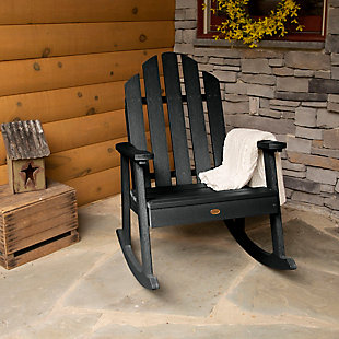 Highwood USA Classic Westport Garden Rocking Chair, Black, rollover