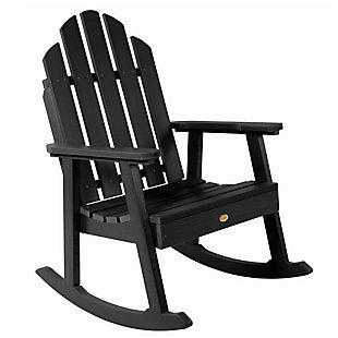 Highwood USA Classic Westport Garden Rocking Chair, Black, large