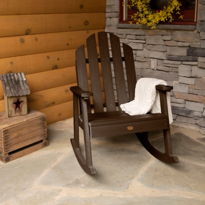 Highwood USA Classic Westport Garden Rocking Chair, Weathered Acorn