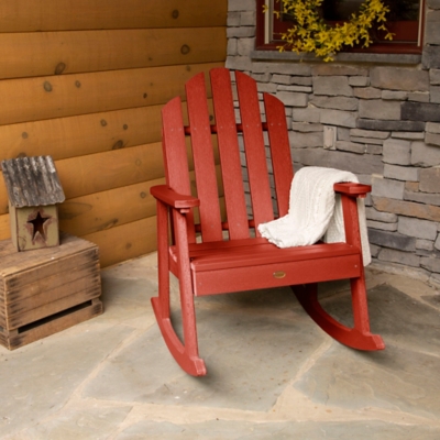 Highwood USA Classic Westport Garden Rocking Chair, Rustic Red