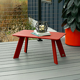 Highwood USA Italica Modern Coffee Table, Rustic Red, rollover