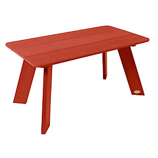 Highwood USA Italica Modern Coffee Table, Rustic Red, large