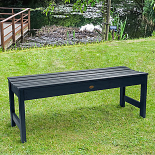 Highwood USA Lehigh 4-Foot Picnic Bench, Federal Blue, rollover