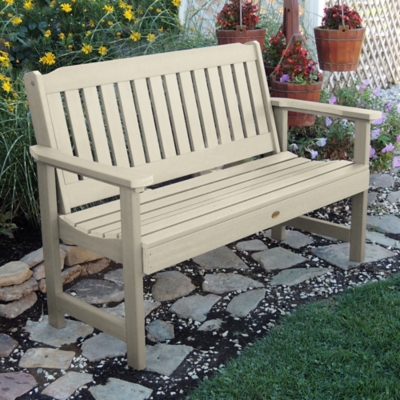 P600009546 Highwood USA Lehigh 5-Foot Garden Bench, Whitewash sku P600009546