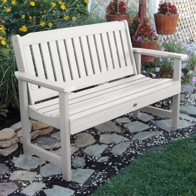 Highwood USA Lehigh 5-Foot Garden Bench, White