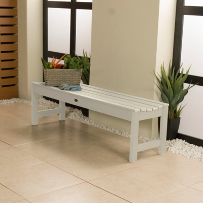 Highwood USA Lehigh 5-Foot Picnic Bench, Whitewash