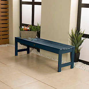 Highwood USA Lehigh 5-Foot Picnic Bench, Federal Blue, rollover