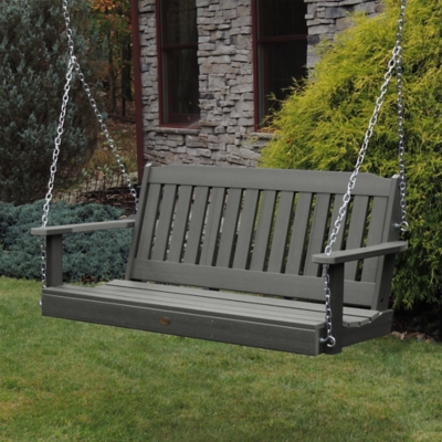 Highwood USA Lehigh 5-Foot Porch Swing, Coastal Teak