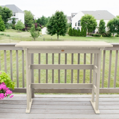 Highwood USA Lehigh Bar Height Balcony Table, Whitewash