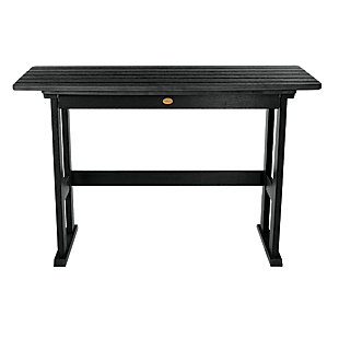 Highwood USA Lehigh Counter Height Balcony Table, Black, large