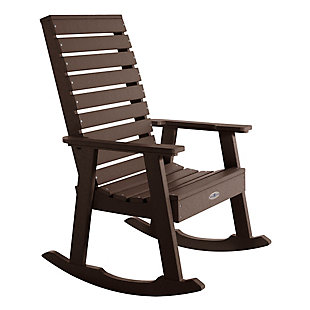 Bahia Verde Outdoors Riverside Rocking Chair, Mangrove Brown, large