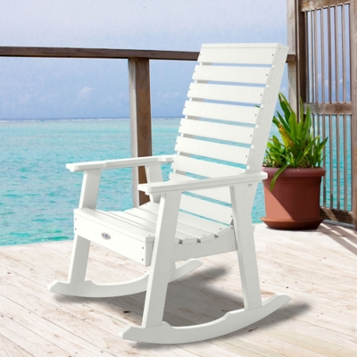 Bahia Verde Outdoors Riverside Rocking Chair, Coconut White