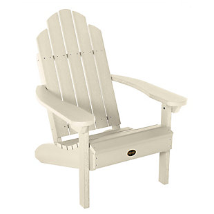 Highwood USA Seneca Adirondack  Chair, Whitewash, large