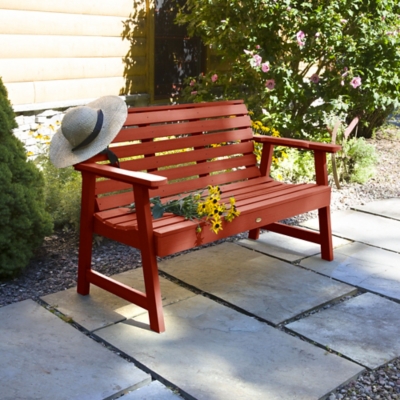 P600009681 Highwood USA Weatherly 4-Foot Garden Bench, Rustic sku P600009681