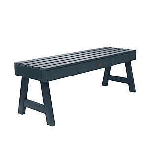 Highwood USA Weatherly 4-Foot Picnic Bench, Federal Blue, large