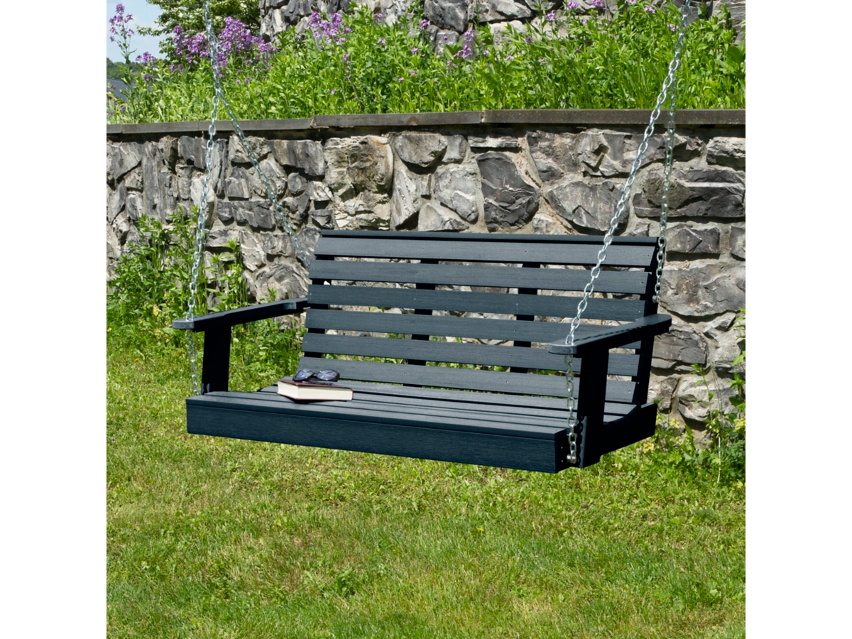 Highwood USA Weatherly 4-Foot Porch Swing Ashley