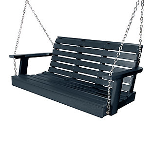 Highwood USA Weatherly 4-Foot Porch Swing, Federal Blue, large